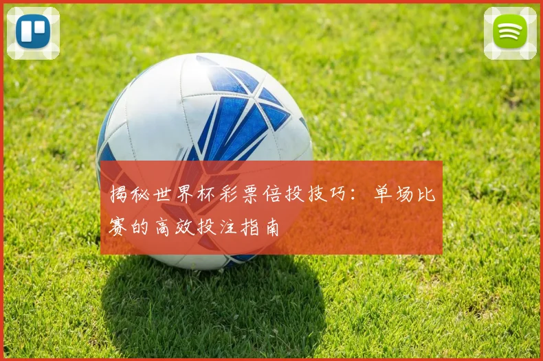 揭秘世界杯彩票倍投技巧：单场比赛的高效投注指南